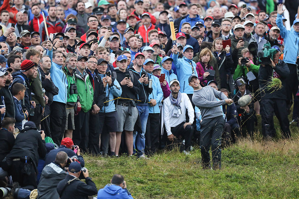 Rory McIlroy during Day Two of The 148th Open at Royal Portrush in 2019.